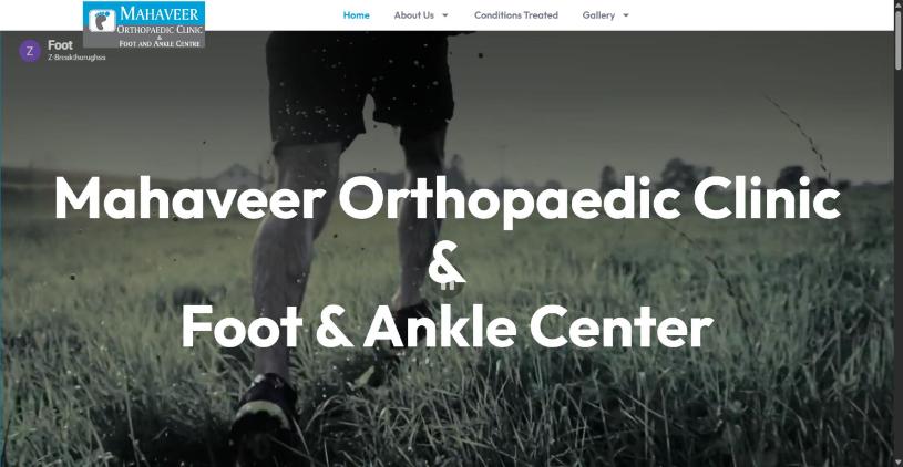 Homepage of Mahaveer Orthopaedic Clinic